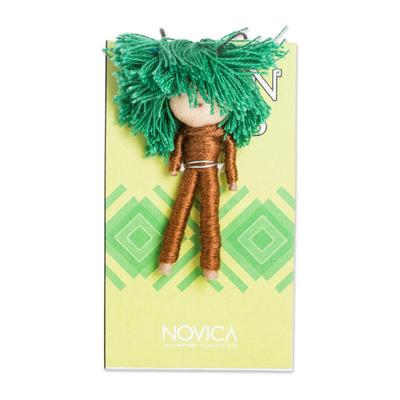 Mayan Tree,'Cotton and Cibaque Tree Worry Doll Handcrafted in Guatemala'