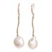 Golden Destiny,'14k Gold Filled Coin Pearl Earrings'