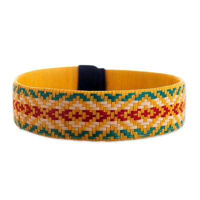 Wise Ways,'Colorful Handwoven Cuff Bracelet'