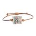 'Eco-Friendly Adjustable Recycled Paper Pendant Bracelet'