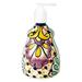 'Multicolored Talavera-Style Ceramic Soap Pump from Mexico'