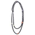 Inflection Point,'Long Beaded Gemstone Necklace from Brazil'