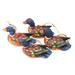 Dazzling Plumage,'Handcrafted Jempinis Wood Duck Ornaments (Set of 4)'