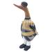 Prince Duck,'Bamboo and Teak Wood Duck Sculpture in Royal Garments'