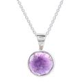 Amethyst Heavens,'Handmand Silver and Amethyst Pendant Necklace from Thailand'