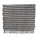 Russet Paths,'Woven Fringed Russet Throw Blanket with Striped Pattern'