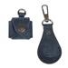 Personal Style in Blue,'100% Blue Leather Earbud Holder and Keychain Set'