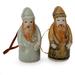 Celadon ceramic Christmas ornaments, 'Thai Santa Claus' (pair)