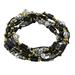 Night Party,'Black Beaded Wrap Bracelet from Thailand'