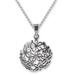 'Hydrangea' - Floral Sterling Silver Pendant Necklace