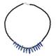 Dark Ocean,'Onyx and Lapis Lazuli Beaded Choker'