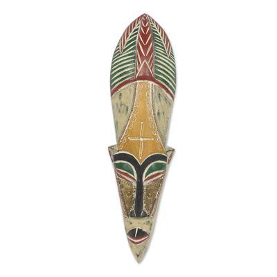 Dancing Maiden II,'Hand Crafted African Dance Mask from Ghana'