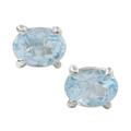 Everlasting Blue,'Classic Blue Topaz Stud Earrings from Thailand'