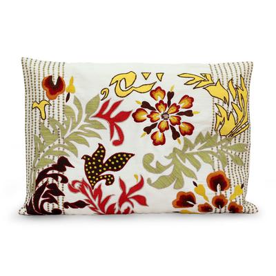 Cushion cover, 'Flamboyant Flowers'