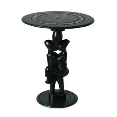 African Sweethearts,'Wood accent table'