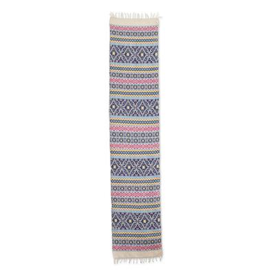 Guatemala is Life,'Handwoven Cotton Table Runner i...