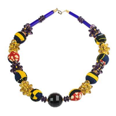Eternally Beautiful,'Recycled Plastic and Cotton Necklace from Ghana'
