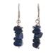 Naturally Blue,'Peruvian Sterling Earrings with Lapis Lazuli '