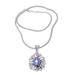 Blue Nature of Bali,'Blue Cultured Pearl Pendant Necklace from Bali'