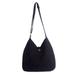 Cotton hobo bag with coin purse, 'Surreal Black'