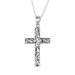 Adorned Cross,'Handcrafted Sterling Silver Ornate Cross Pendant Necklace'