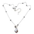Ocean Delight,'Cultured Pearl Station Pendant Necklace from Bali'