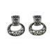 Ornate Chiang Mai,'Elegant Sterling Silver Oval Dangle Earrings from Thailand'