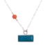 Sweet Encounter,'Chrysocolla and Agate Pendant Necklace from Peru'