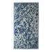 Blue Majestic Garden,'Blue and Grey Floral Wool Area Rug (5x8) from India'