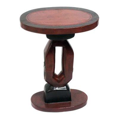 Kekeli,'Handmade Cedar Wood Accent Table from Ghana'