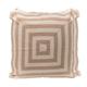 Mesmerizing Square,'Square Motif Cotton Cushion Covers from Brazil (Pair)'