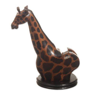 Elegant Giraffe,'Hand Crafted Giraffe Cellphone Holder'