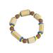 Bamboo Love,'Handcrafted Bamboo Sese Wood Beaded Stretch Bracelet'