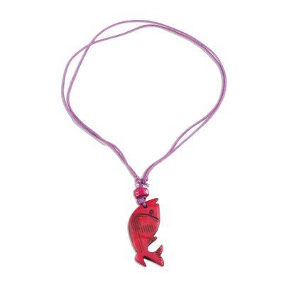 Blissful Fish,'Fish-Themed Pendant Necklace from India'