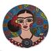 Elegant Frida,'Frida-Themed Ceramic Wall Art Crafted in Mexico'