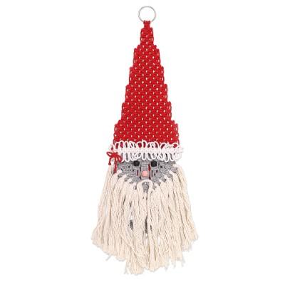 Santa's Arrival,'Handmade Santa Claus Christmas Wall Hanging'