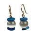 Eco Discs,'Cat's Eye Beaded Dangle Earrings'