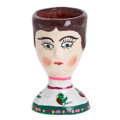 Alma,'Unique Hand Painted Plant Pot'