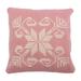 Floral in Pink,'Hand-Woven Cotton Blend Floral Cushion Cover in Pink'