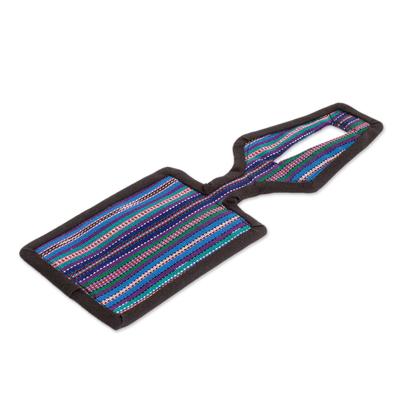 My Homeland's Colors,'Multicolored Cotton Luggage Tag Handmade in Guatemala'