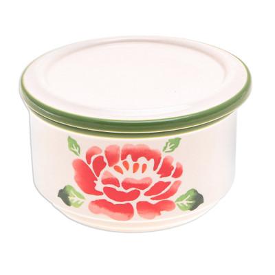 Blooming Poppy,'Artisan Crafted Floral Decorative Box'