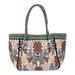 Flower Magnetism,'Tote Bag with Floral Uzbek Irokoi Hand Embroidery'