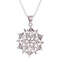 Dark Mandala,'Dark Sterling Silver Filigree Mandala Necklace from Peru'