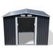 Esonmus 8 ft. W x 7 ft. D Galvanized Steel Storage Shed | 69.1 H x 101.2 W x 80.7 D in | Wayfair MS-HG61P0735-ZTUS