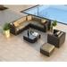 Wade Logan® Suffern 8 Piece Sectional Seating Group w/ Sunbrella Cushions | Outdoor Furniture | Wayfair 858CCF017784436FAB9A5C740A6775C2