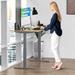 Inbox Zero Height Adjustable Standing Desk Wood/Metal in Gray/Brown | 30 W x 48 D in | Wayfair B214118C5D514F54B9B56050623C8EE5