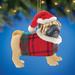 The Holiday Aisle® Dog Hanging Figurine Ornament in Brown/Green/Red | 3 H x 11 W x 2 D in | Wayfair 3C68FD6F0B1F49BEAD02C560C60C4089