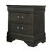 Alcott Hill® Bouremana 2 - Drawer Nightstand in Gray Wood in Brown/Gray | 24 H x 21.625 W x 15.75 D in | Wayfair 08F69806E2D44A6B8F3EBC4D06761D65