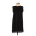 Dina Agam Casual Dress - Shift: Black Jacquard Dresses - New - Women's Size X-Small
