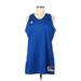 Adidas Active Tank Top: Blue Activewear - Women's Size Large